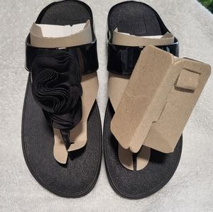 Fitflop Patent Leather Flip Flops